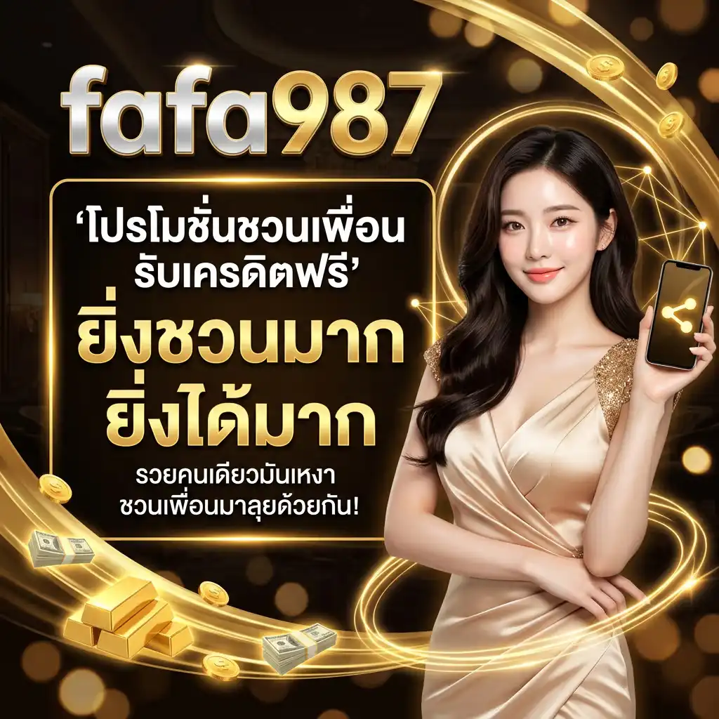 โปรโมชั่นชวนเพื่อนรับเครดิตฟรี ยิ่งชวนมาก ยิ่งได้มาก